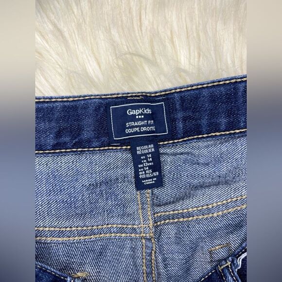 Gap kids straight fit dark denim sz 14 - Picture 2 of 3